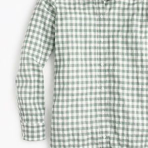 [J.Crew] Perfect Gingham Seersucker Shirt- 12